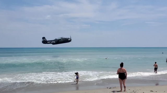 VIDEO: Plane crash lands in water on busy Florida beach during air show - Vimarsana News