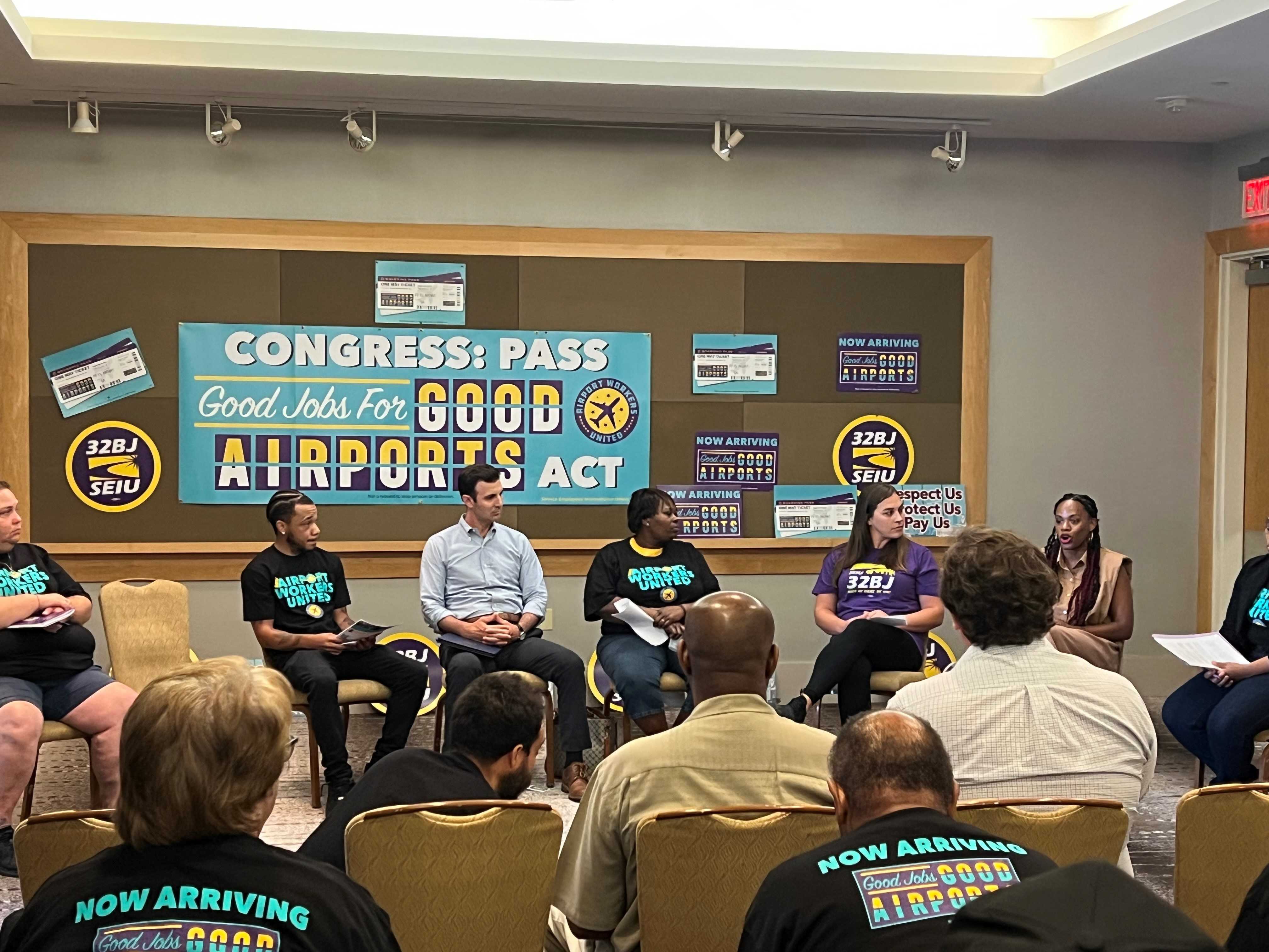 Airport Service Workers Push For Better Wages, Benefits