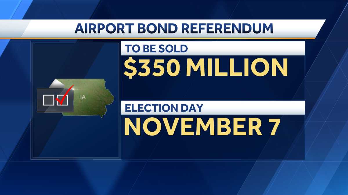 Des Moines airport bond referendum goes on November ballot