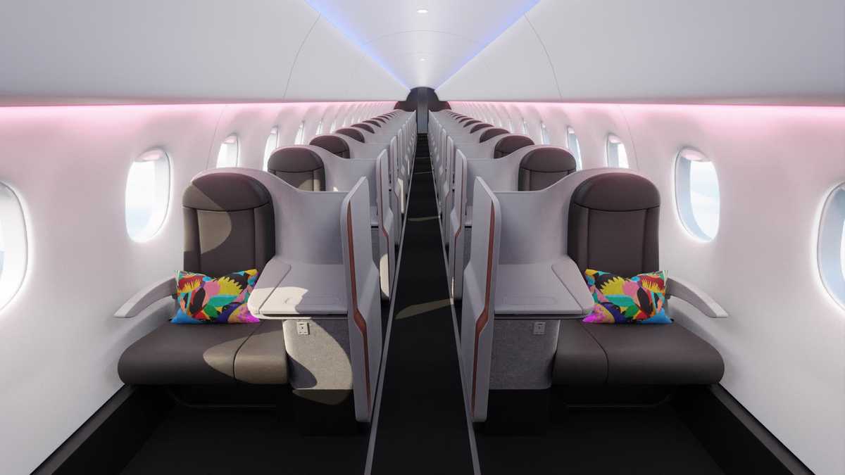 新航空公司BermudAir承诺在从波士顿到百慕大的航班上为所有乘客提供公务舱服务