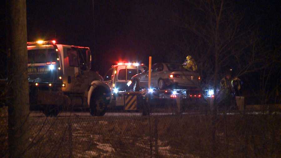 Driver hospitalized after early morning rollover crash