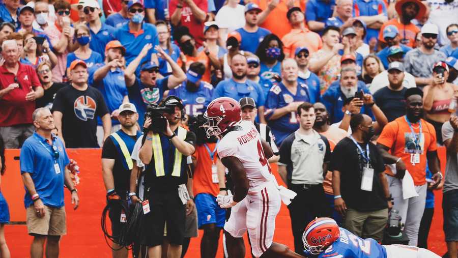 Alabama Florida football final score Swamp