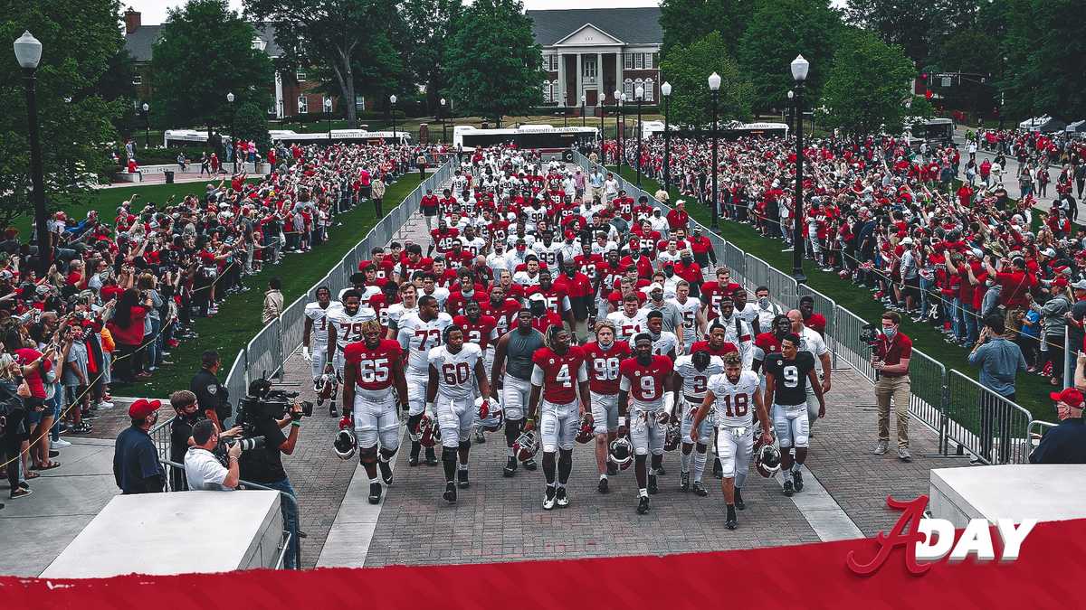 Alabama ADay Tide football spring game set for Saturday at Bryant