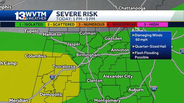 Severe storms forecast in central Alabama - Vimarsana News