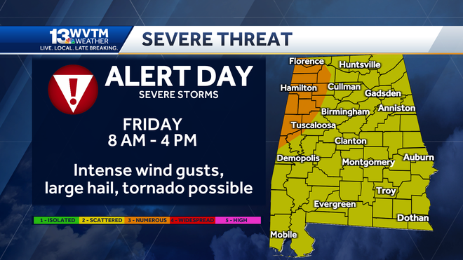 Alabama - weather forecast