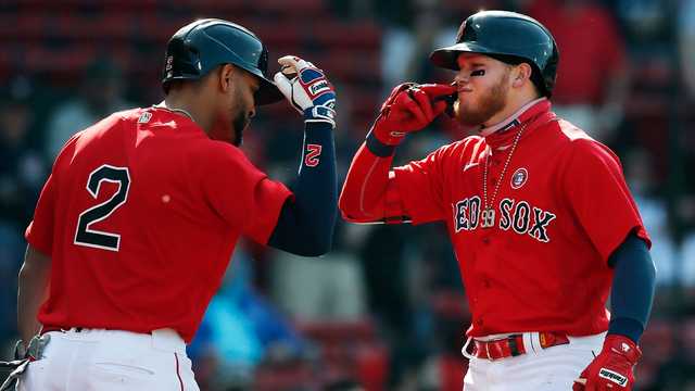 Xander Bogaerts watched Boston Red Sox teammate Alex Verdugo take