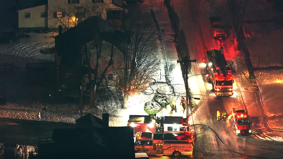 Crews on scene of fire in Aliquippa