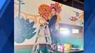 Alison Zapata, Pittsburgh artist, painting mural