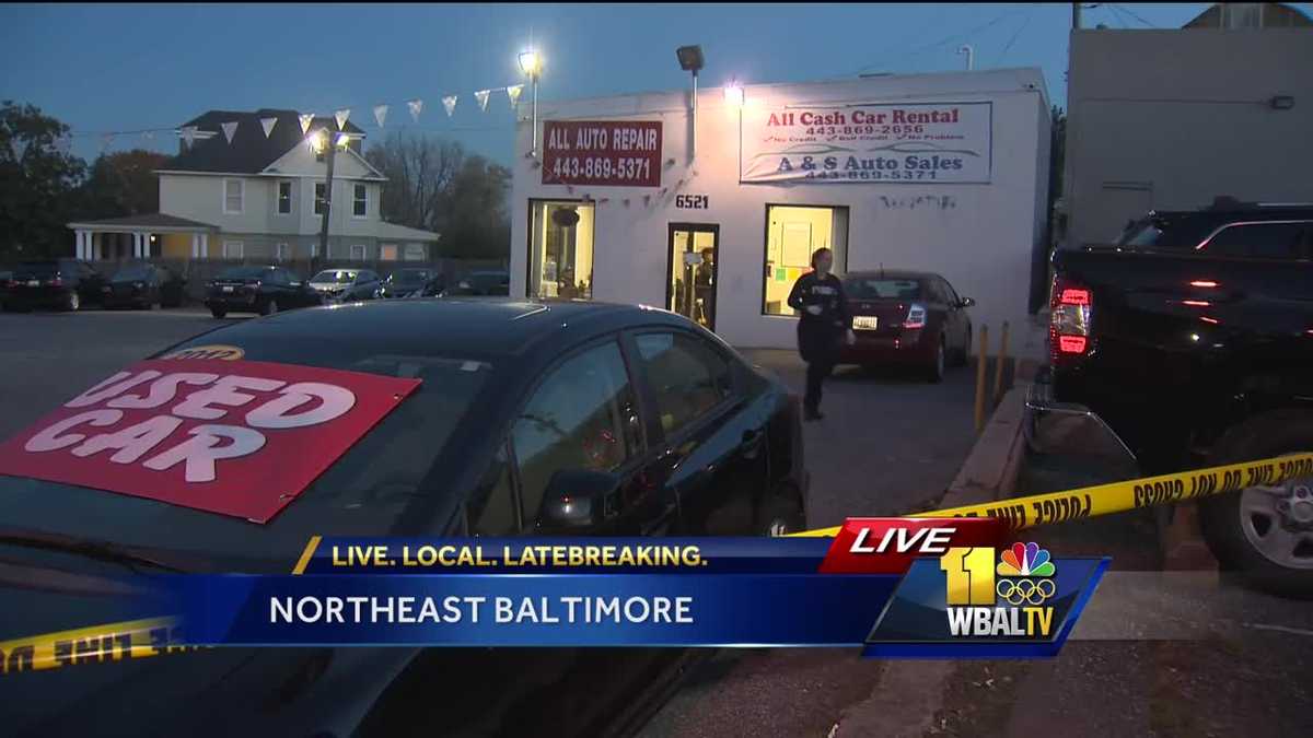Baltimore police investigate shooting at car rental business