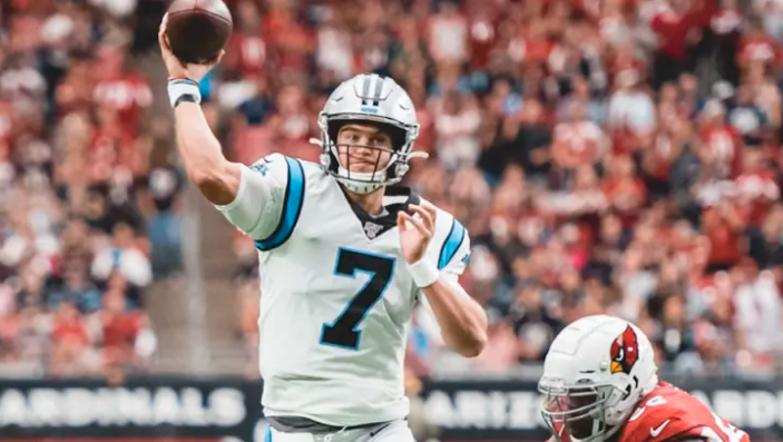 Allen Throws 4 Tds, Panthers Beat Cardinals 38-20