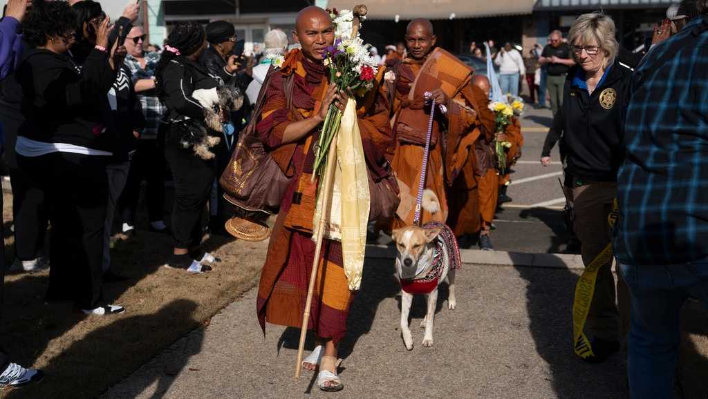 Monks' Walk for Peace come to North Carolina | Track them here - WXII