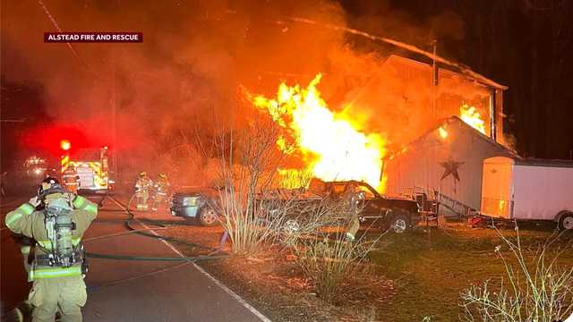 Crews battle fire in Alstead - Vimarsana News