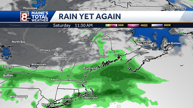 Cool with showers in Maine Tuesday and much better weather ahead