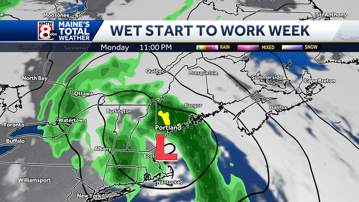 Weekend trending milder with rain next week