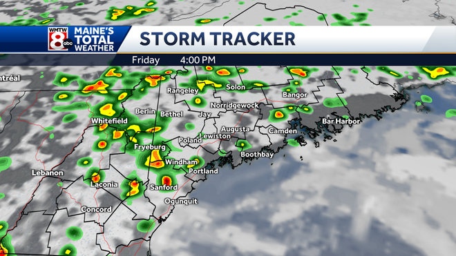 More showers but weekend weather in Maine improves