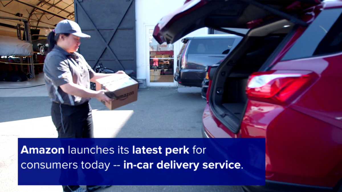 Amazon launches incar delivery service