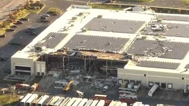 2 dead in partial building collapse at Baltimore Amazon warehouse