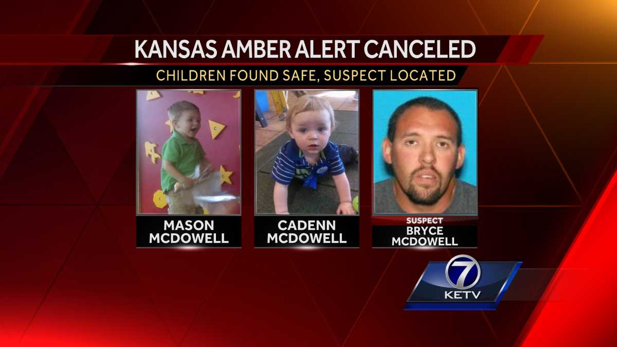 Kansas children safe after Amber Alert canceled, suspect in custody