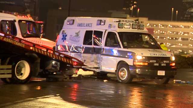 Ambulance involved in crash on I-93 service road in Boston - Vimarsana News
