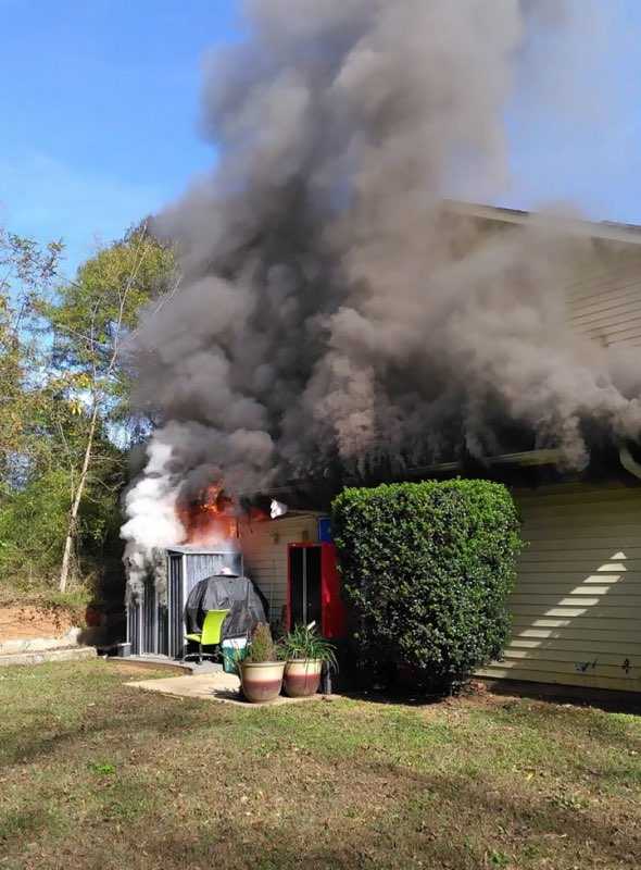 fuego del ventilador del sur