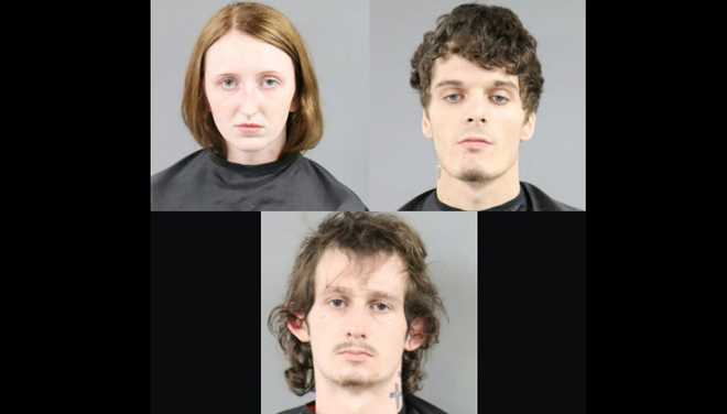 Sospechosos de drogas del condado de Anderson Cheyenne Poteat, Jonathon Riley, Braydon Wilson