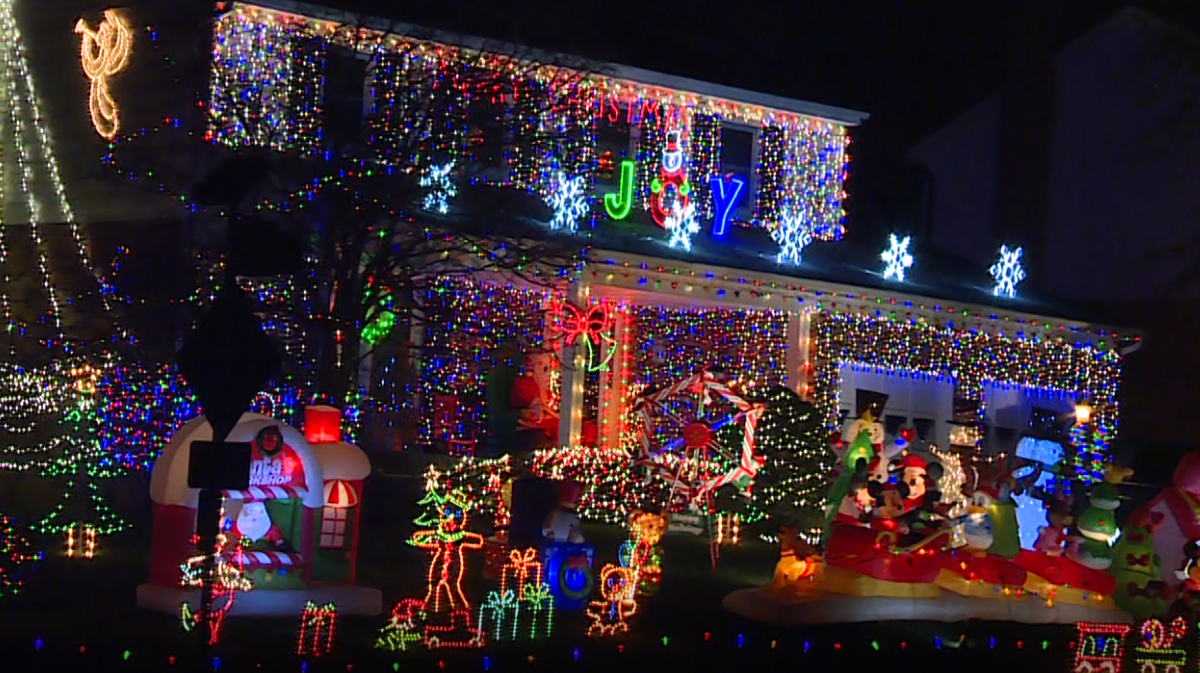Anderson Township home brings Christmas spirit with festive yard display