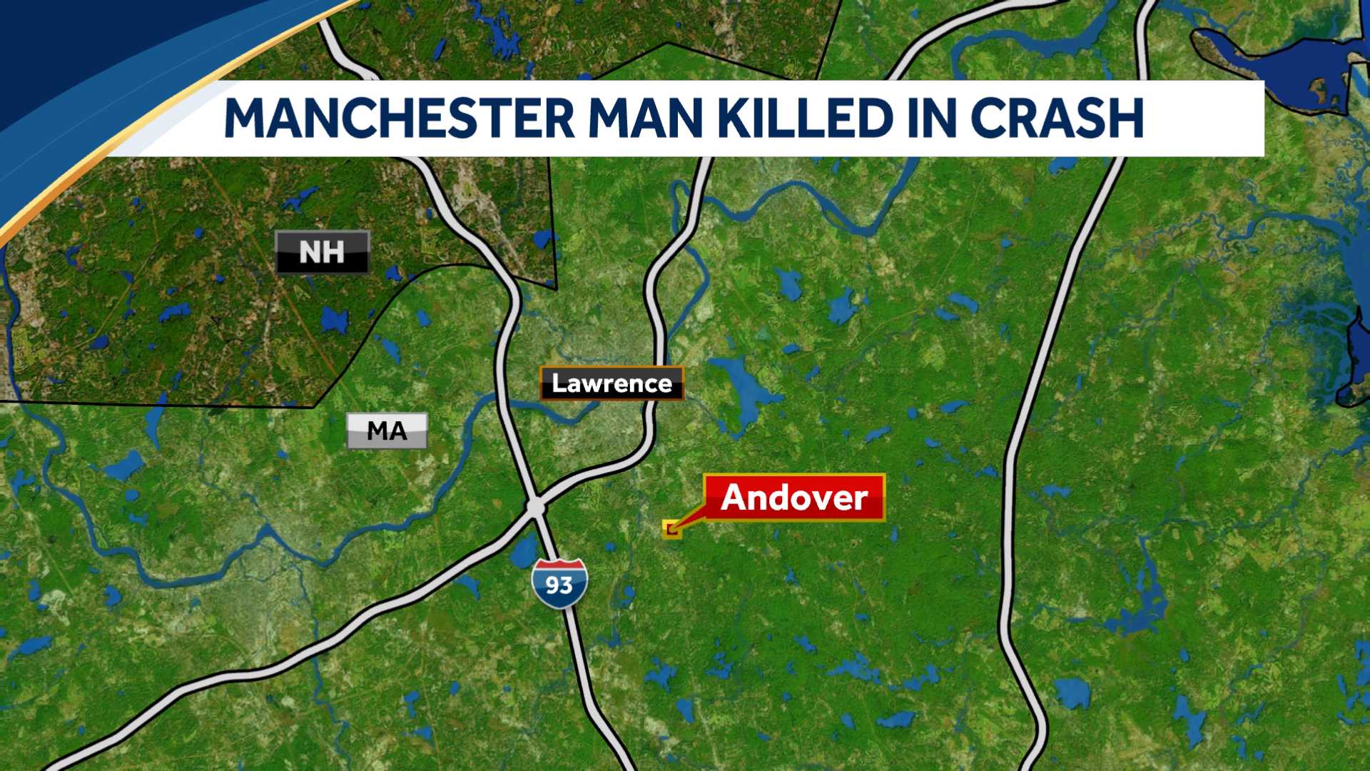 Manchester, NH Man Dies In Crash On I-93 In Andover, Mass.