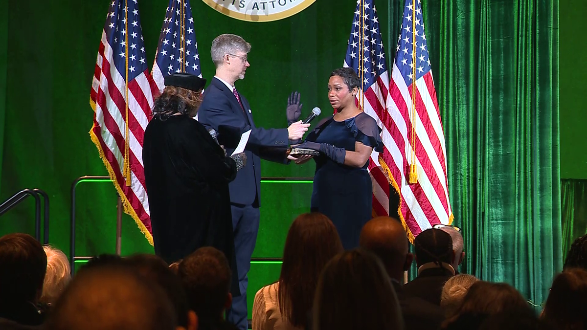 Andrea Campbell takes historic oath to Attorney General