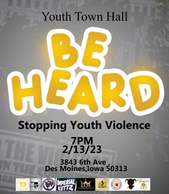 Anti-violence youth town hall to give voice to Des Moines teens ...