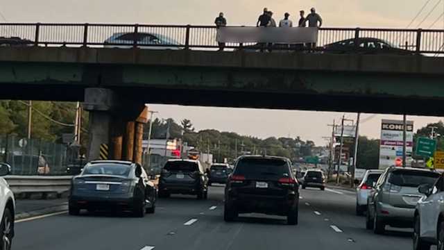 Masked neo-Nazis hold antisemitic banners on Mass. overpasses - Vimarsana News