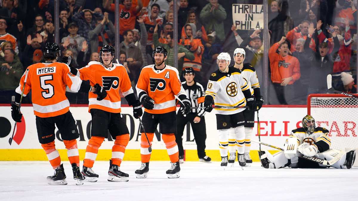 Flyers Get Win in Regulation Over Bruins