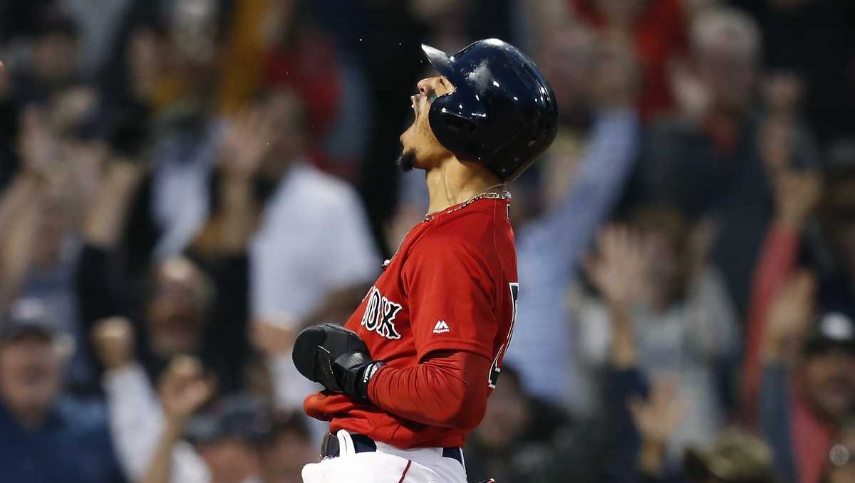 Mookie Betts hits three homers in Red Sox win over Orioles