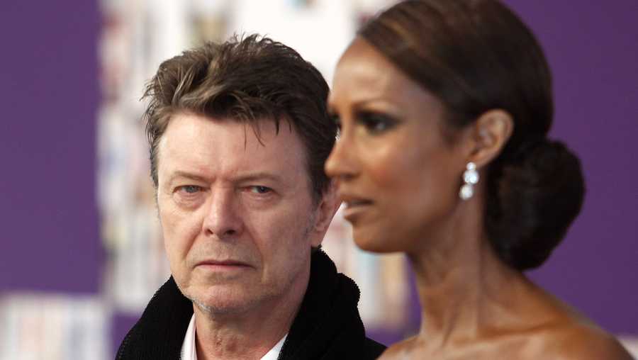 David Bowie and Iman attends the 2010 CFDA Fashion Awards in New York on Monday, June 7, 2010. 