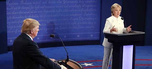 The Latest: Clinton, Trump in final debate showdown