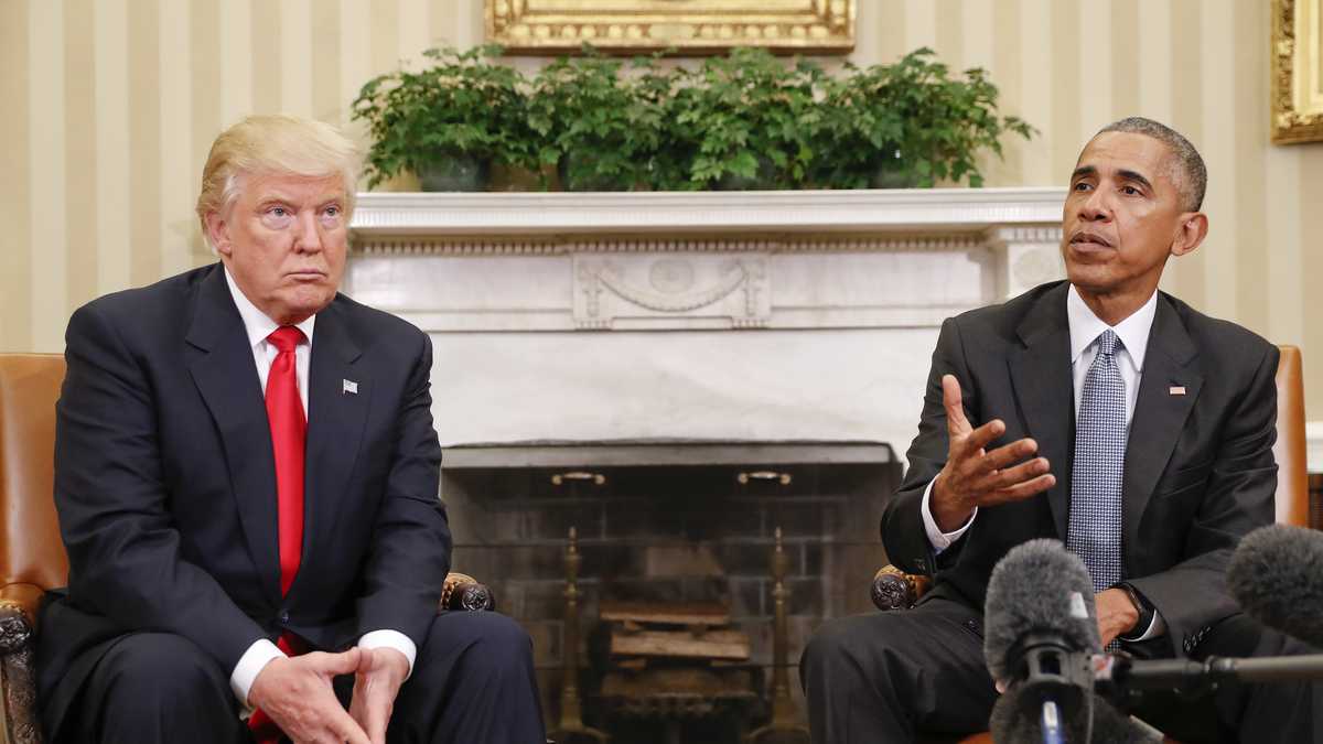 President Obama welcomes President-elect Donald Trump to the White House