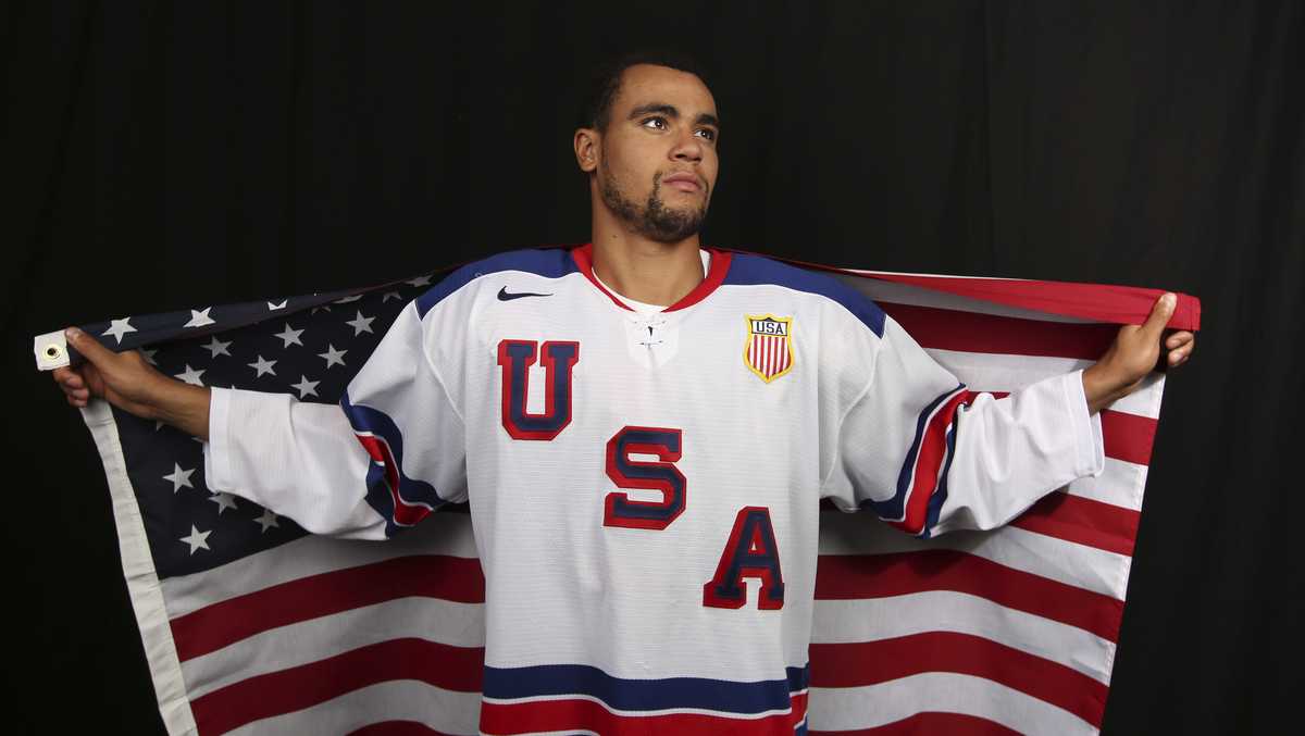 Boston University student is first black hockey player for Team USA men