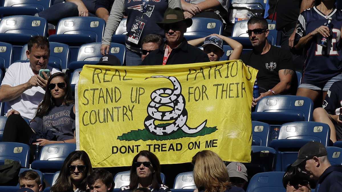 Photos Patriots Stand During National Anthem Before Panthers Game