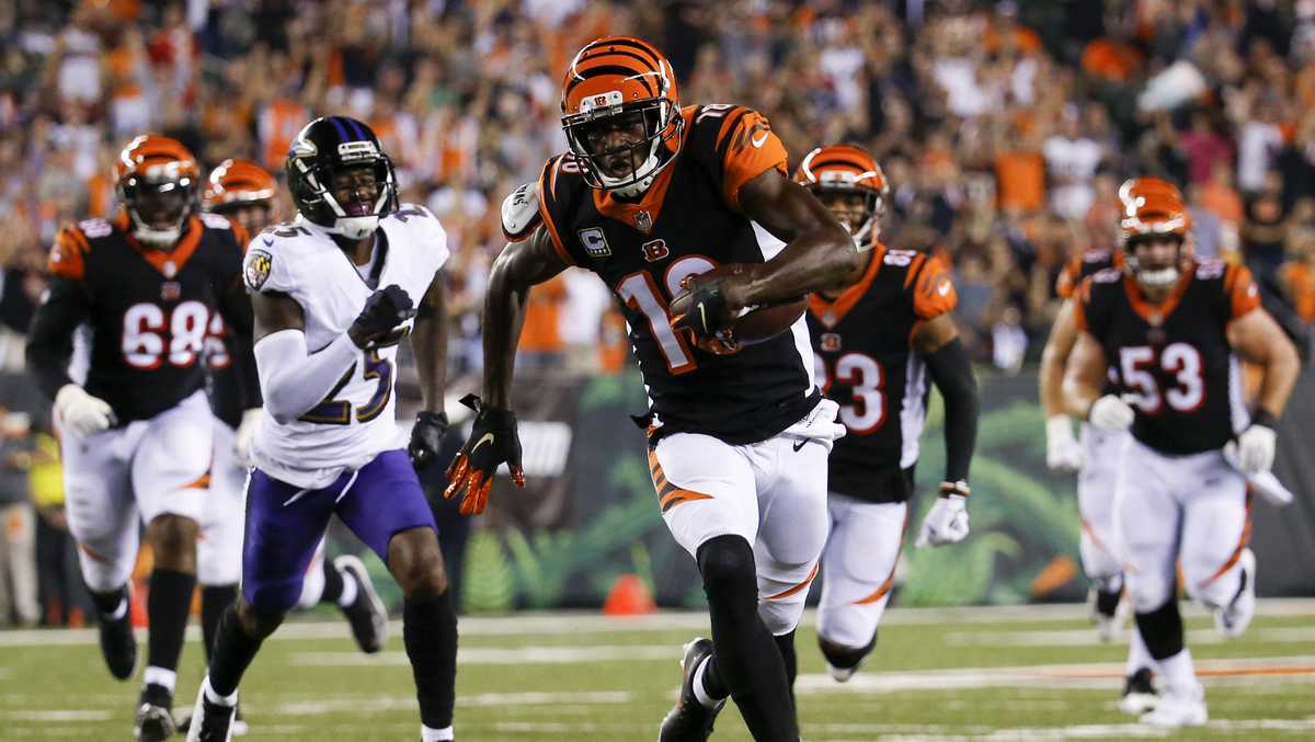 Cincinnati Bengals TD beats Baltimore Ravens: Andy Dalton to Tyler Boyd