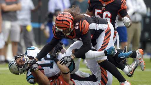 Panthers ground-and-pound their way to a 31-21 win over Bengals