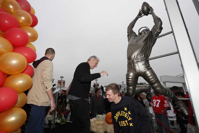 Joe Montana Dwight Clark San Francisco 49ers