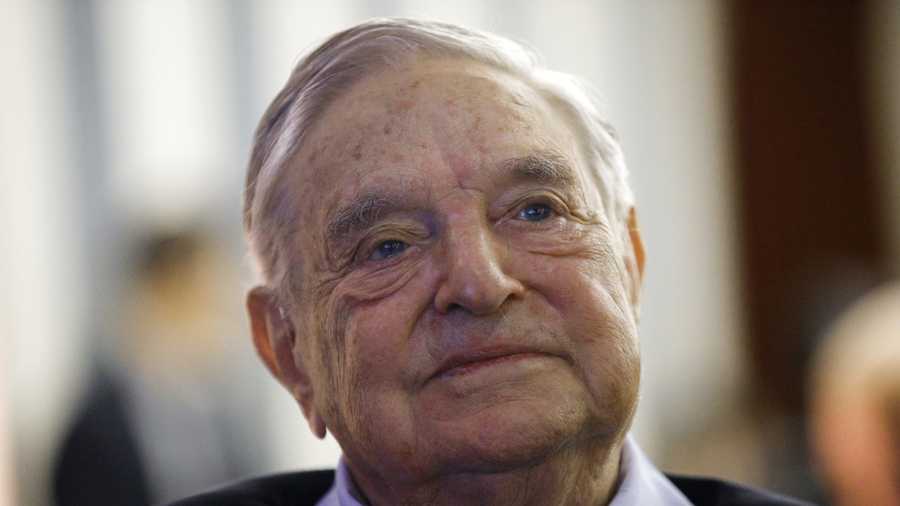 FILE - In this May 29, 2018, file photo, philanthropist George Soros, founder and chairman of the Open Society Foundations, attends the European Council On Foreign Relations Annual Meeting in Paris. The FBI and local police responded to an address near Soros' home after an object that appeared to be an explosive was found in a mailbox. The Bedford Police Department said it responded to the address in the hamlet of Katonah, N.Y., Monday, Oct. 22, 2018, after an employee of the residence opened the package. (AP Photo/Francois Mori, File)