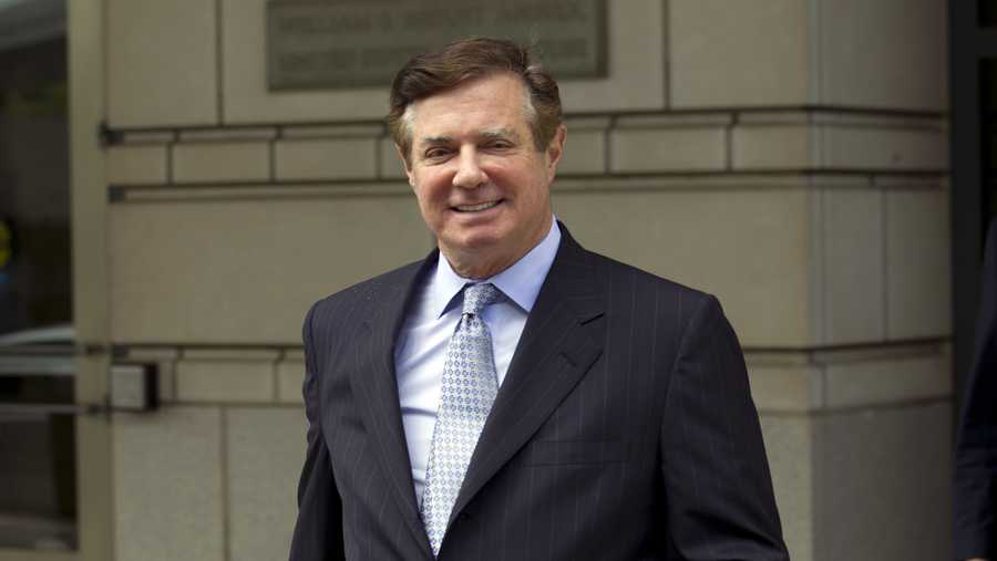 FILE - In this May 23, 2018, file photo, Paul Manafort, President Donald Trump's former campaign chairman, leaves the Federal District Court after a hearing in Washington. Manafort is suffering from depression and anxiety and is at times confined to a wheelchair because of gout. That’s according to a court filing from defense lawyers Tuesday, Jan. 8, 2019, responding to allegations that Manafort has repeatedly lied to special counsel Robert Mueller’s team of investigators. (AP Photo/Jose Luis Magana, File)