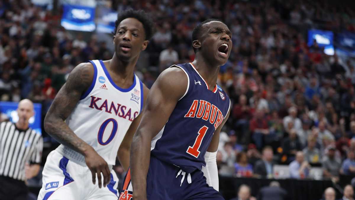 Auburn shoots Kansas out of the NCAA Tournament with 8975 victory