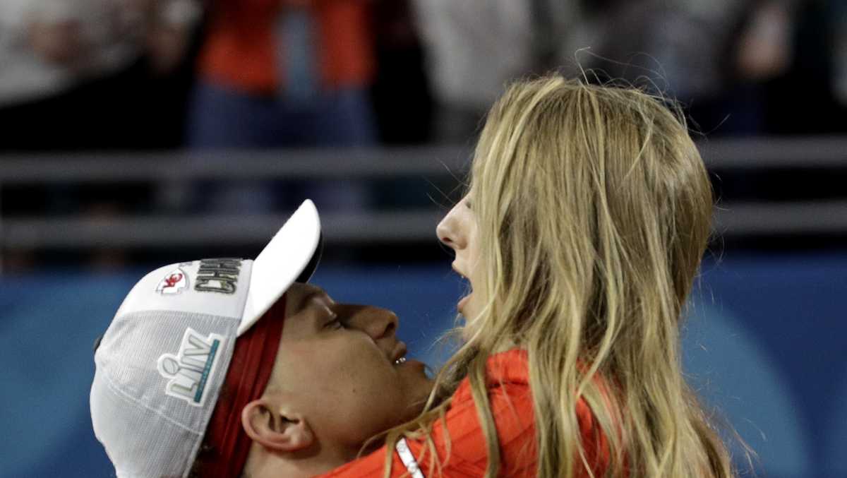 Kansas City, USA. 15th June, 2023. Kansas City Chiefs Quarterback Patrick  Mahomes and his wife Brittany at the Kansas City Chiefs Ring Ceremony held  at Union Station in Kansas City, MO on