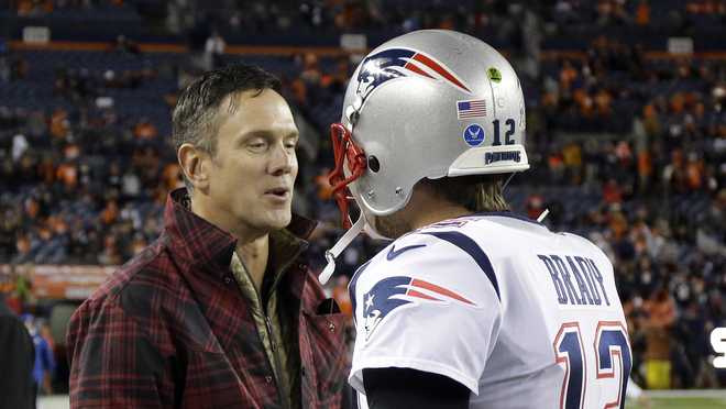 Former Patriots QB Drew Bledsoe honorary captain at Sunday's AFC  Championship game