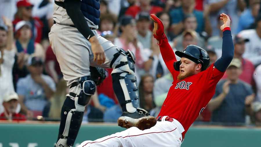 Boston Red Sox's Alex Verdugo has started taking batting practice