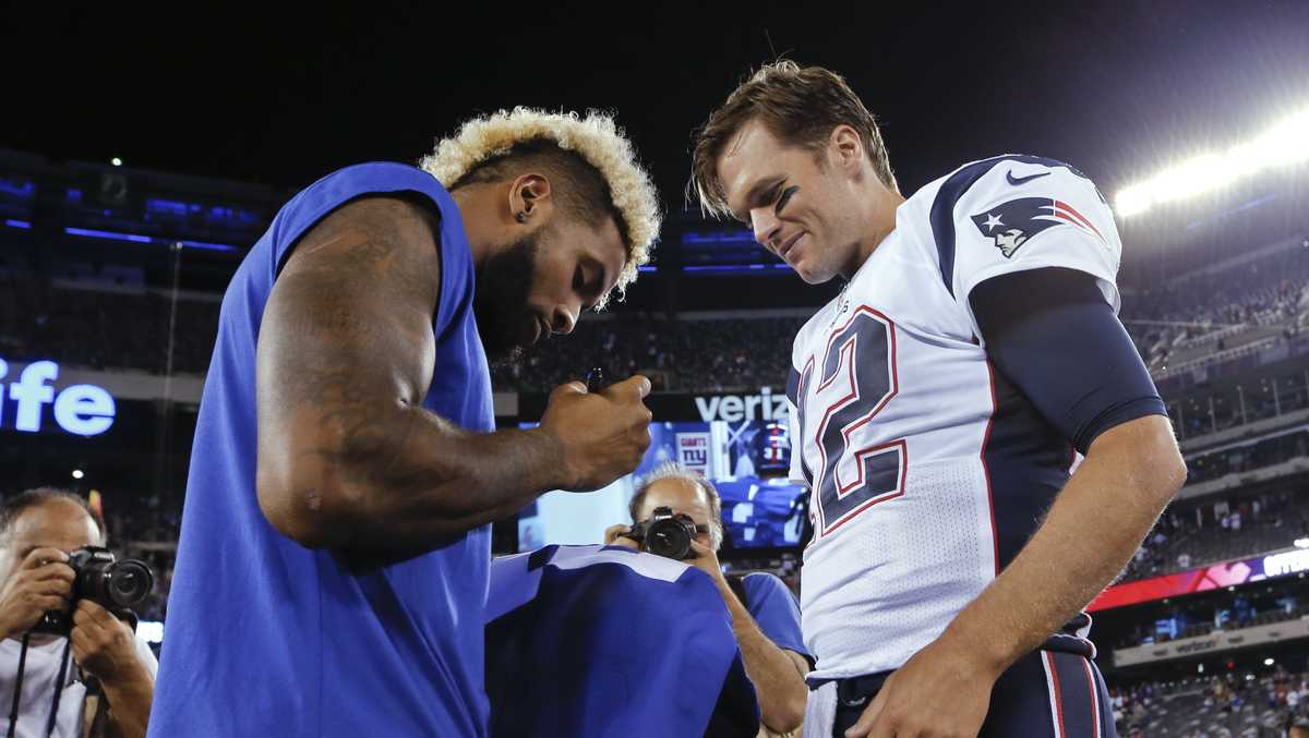 New York Giants WR Odell Beckham Jr. trades rap lyrics with Tom Brady