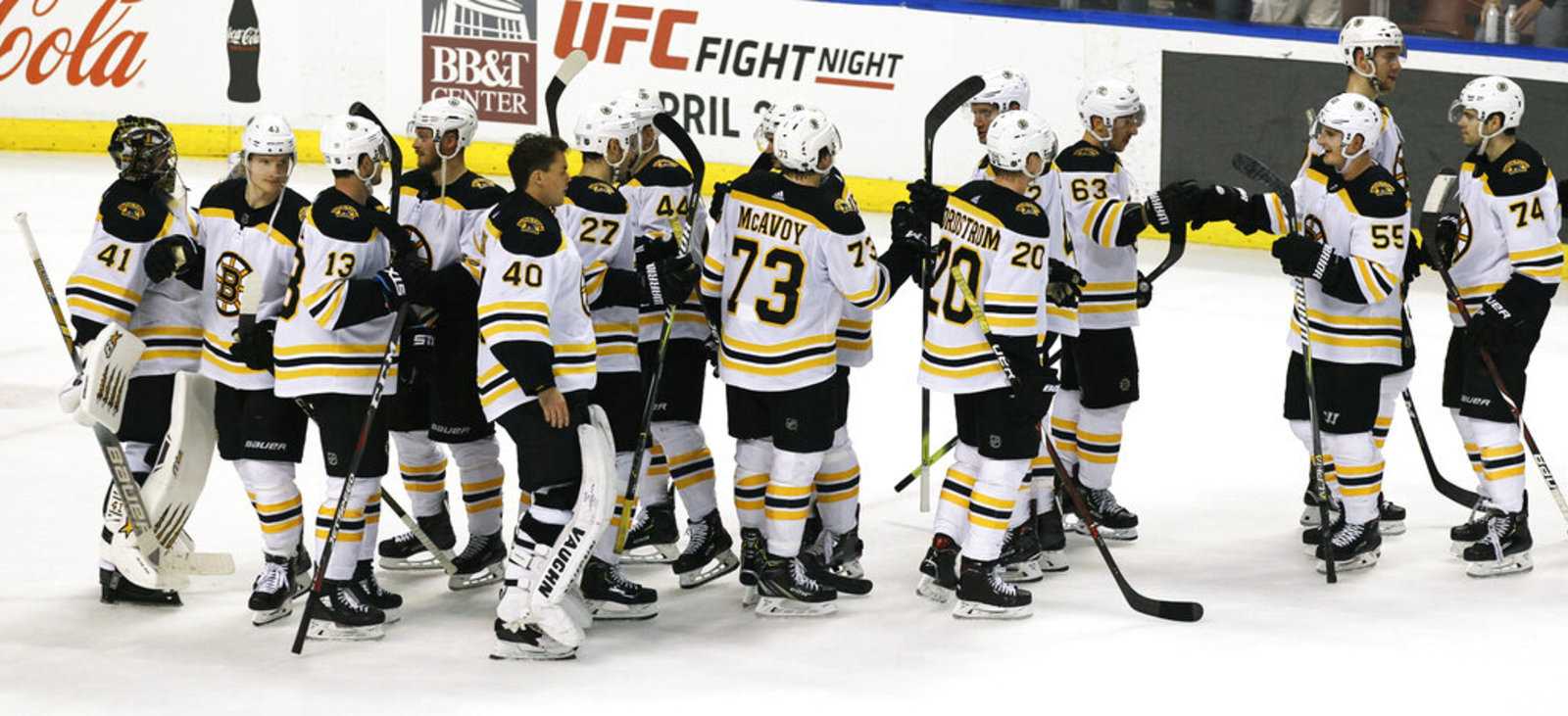 Bruins Clinch Playoff Berth With Win Over Panthers