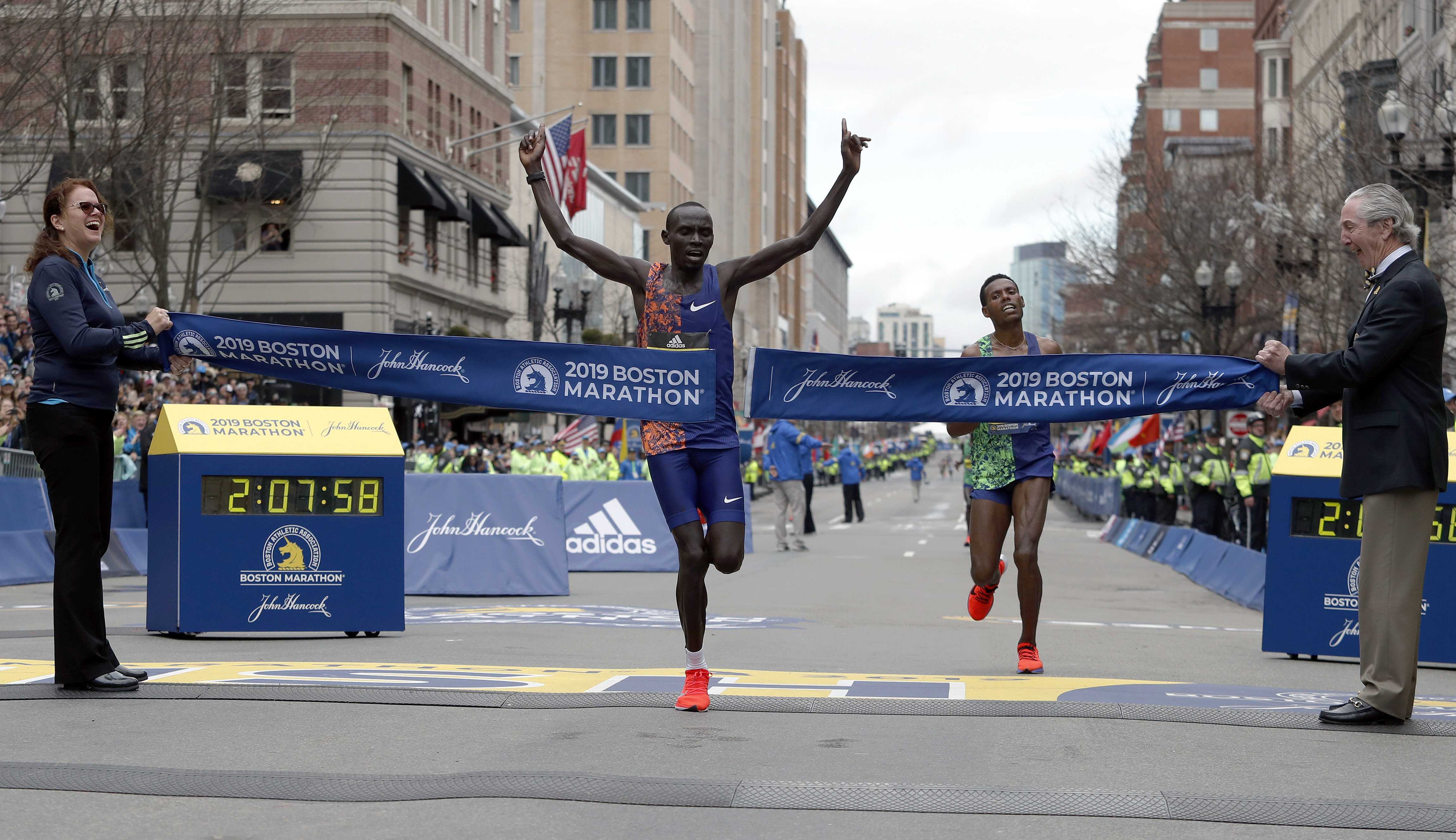 Boston Marathon Champions Share Excitement, Relief