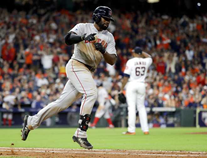 GoLocalProv  VIDEO: Bradley Jr.'s Grand Slam Helps Red Sox Beat Astros 8-2  in Game 3 of ALCS